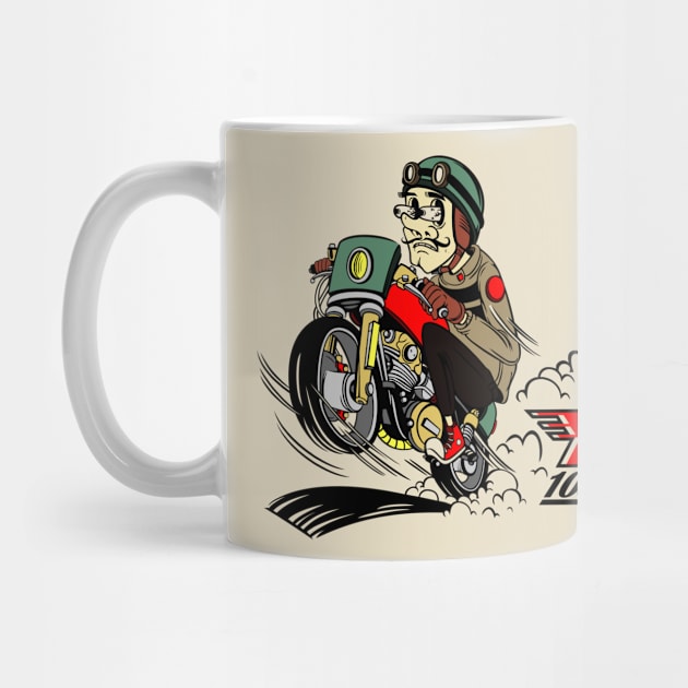 Cafe Motorcycle Racer by TomCage